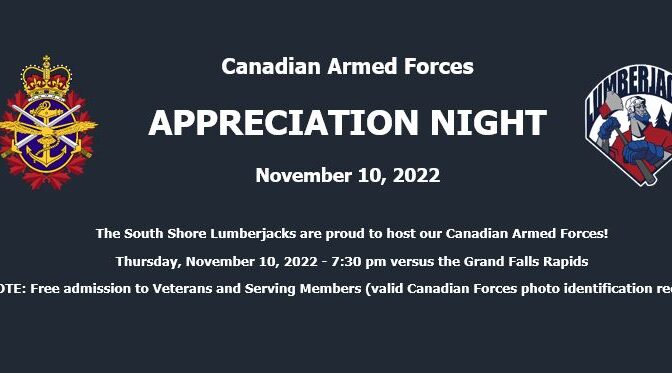 Canadian Armed Forces Appreciation Night